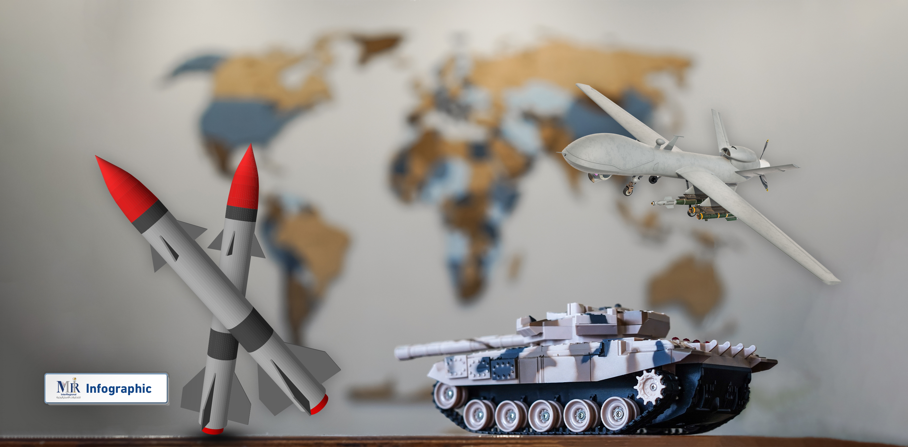 ما الوجهات الرئيسية للأسلحة عام 2022؟ (إنفوجرافيك)