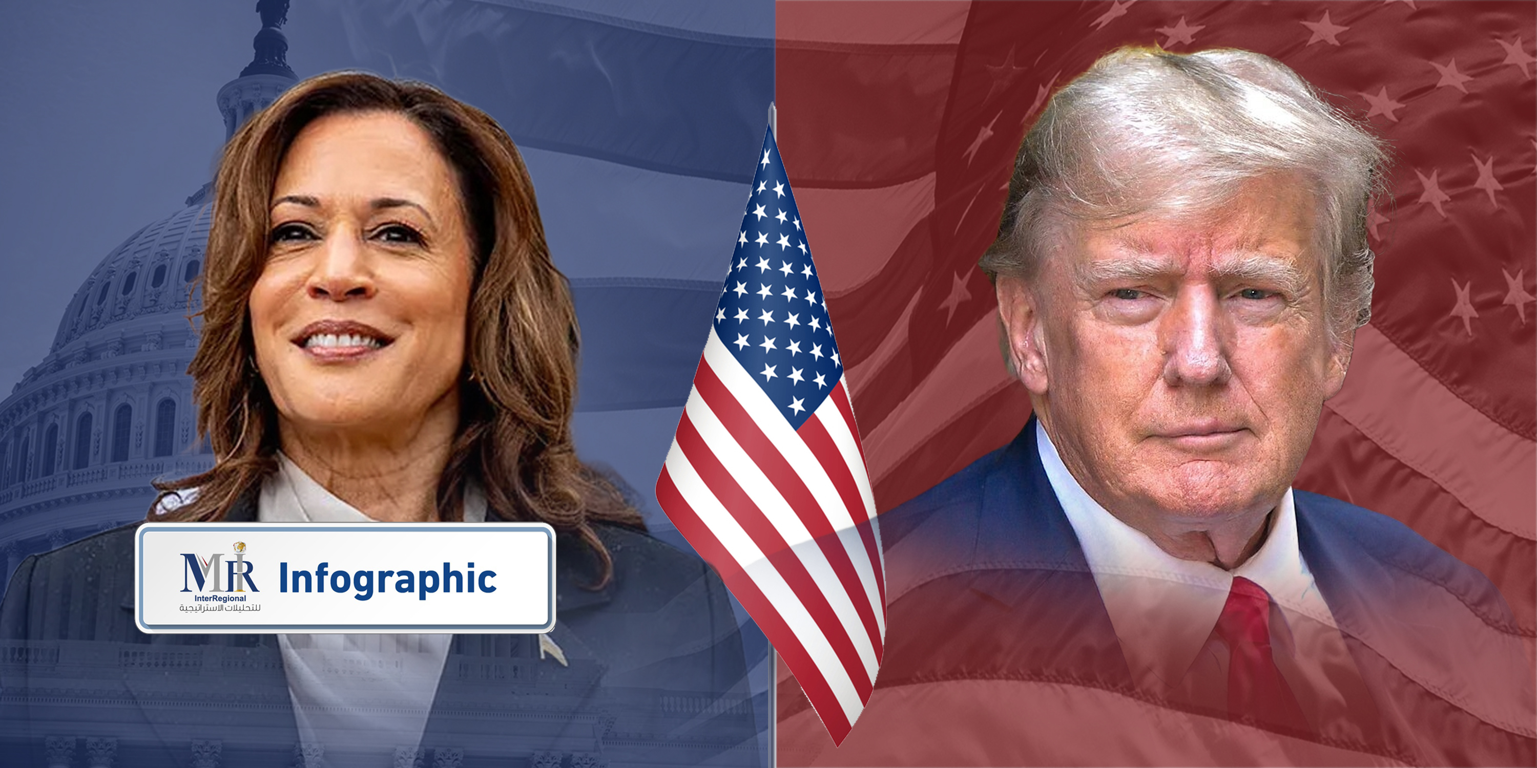 كيف يبدو التنافس في الولايات المتأرجحة قبيل انطلاق السباق الرئاسي؟ (إنفوجرافيك)